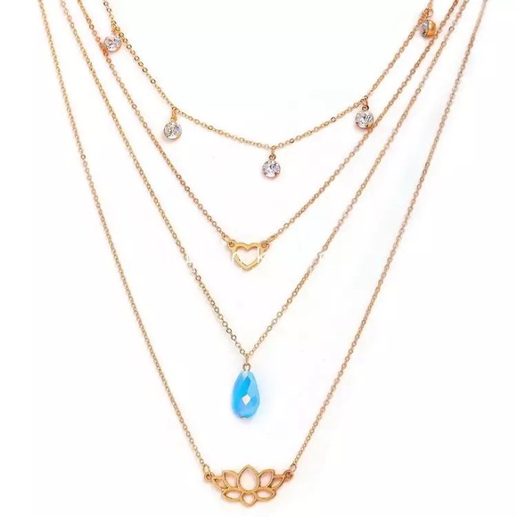 ‼️3/$30 Boho Multilayer Sexy Gold Choker Necklace - Picture 4 of 9